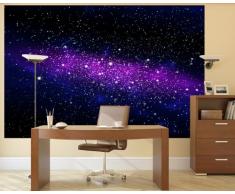 Galassia Fotomurale – spazio tappezzeria da parete - cielo stellato quadro - XXL decorazione da parete –cameretta dei bambini 140 cm x 100 cm