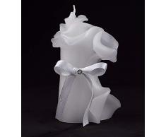 Candela colorata artistica fatta a mano arrotolata fiocco pergamena regalo decorazione casa bomboniera