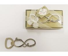 takestop® APRIBOTTIGLIE Apri Bottiglia Infinito in Scatola SEGNAPOSTO SEGNA Posto SEGNATAVOLA SEGNA TAVOLA BOMBONIERA Matrimonio PROMESSA Wedding