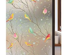Adesivi Per Finestra,adesivo Per Finestre Di Uccello Pellicola Per Vetri Smerigliati Per La Privacy,3d Protezione Per La Privacy Anti-UV Pellicola a Colori,pellicole Per Finestre Decorative 50x300 Cm