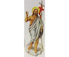 Holyart Decalcomania per Cero Pasquale Cristo Risorto 24 cm