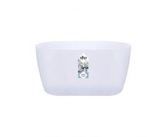 Elho Brussels Orchid Duo 25 Vaso per Orchidee Doppio, per Interni, Ø 25 x 12,6 cm, plastica, Trasparente., 25 cm