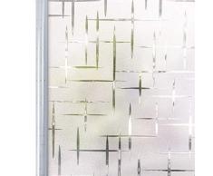 Homein Pellicola Finestra Privacy 90x200cm, Pellicola per Vetri Adesiva Statica, Smerigliato e Satinata, Decorativa e Non Oscurante, per Box Doccia, Bagno, Porta e Ufficio (Stelle)