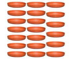 Hemoton - Sottovaso rotondo da 16 cm, 20 pezzi, colore rosso