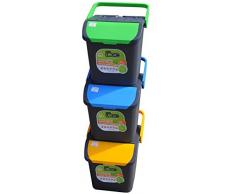 Ecoplast EC35 Pattumiera Ecologic, Giallo, 38x36.5x45 cm