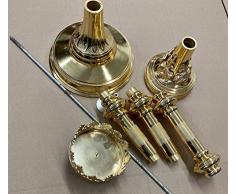 Candeliere chiesa portacandela 102cm alu stile antico argento