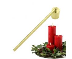 Rianpesn Strumento per spegnere la Candela | Soffiatore per Candele Spegnifiamma per stoppino in Acciaio Inossidabile | Accessorio spegnicandela per spegnere in Sicurezza Le Candele con Manico Lungo