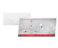 SIGEL DS393 Biglietti natalizi (incl. buste), Winter Breeze, impressione rosso/bianco, DL, 10+10 pz