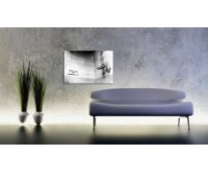 fotoleinwand24 Stampa su tela, 100 x 70 cm, motivo: graffiti di Bansky, Stampa già montata sul telaio Immagini da parete decorative, stile Pop Art/Immagini da parete Top 100" Bansky Streetart