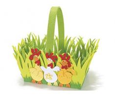 IDEA PASQUA...COCCODE' CESTINI IN FELTRO, CESTINO PRIMAVERA, ADDOBBI PASQUALI