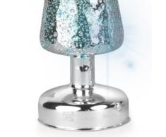 Out of the blue 939015 - Puntale per Albero di Natale, in Vetro, con LED Che Cambia Colore, Circa 32 x 9 cm