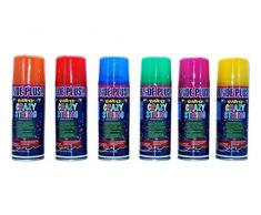 CRAZY STRING Stelle FILANTI Spray QUALITA Carnevale 80 GR CONF 6 PZ