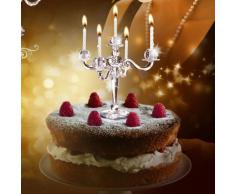 HOOBBE Bling candeliere per torta con candele
