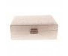 Grande Organizzatore Gioielli Collane Anello Contenitore Monili Legno Scatola Portagioielli Donna Ragazze - Bianco