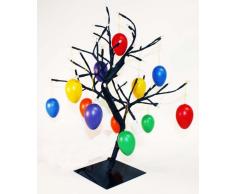 12 uova colorate pasquali, decorazione in plastica, circa 6 cm, in sacchetto