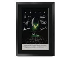 HWC Trading FR A3 Alien Sigourney Weaver Gifts Poster stampato autografo per i fan del film Memorabilia - A3 incorniciato