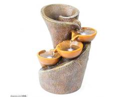 qnmbdgm Creativo Fontana di Acqua Decorazione Resina Artigianato Ornamenti Decorazione della casa Feng Shui Ornamenti Umidificatore d'Aria Europeo