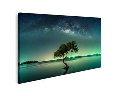 Quadro su tela Paesaggio con galassia Via Lattea Cielo notturno con stelle Stampe Arte Poster Murale