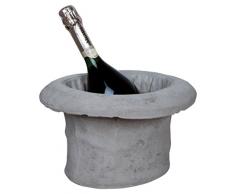 SELETTI Vaso in Cemento Cilindro CM. 30X25X17 Vasi da Interno in Ceramica, Pietra, Multicolore, Unica