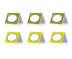 6 PEZZI Segnaposto Segna posto COMPLEANNO BAMBINI Design Ape