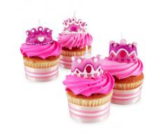Wilton Set 4 Candele Principessa 6 cm.