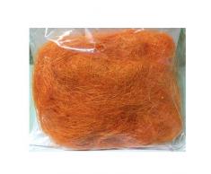 SISAL ARANCIO 50 GR ca. PAGLIA COLORATA DECORAZIONI PASQUALI ADDOBBI PASQUA