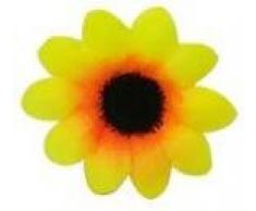 Bornfeel Fiori Margherite 100 Pezzi Fiori Finti Bomboniere Fiore Artificiale Corolla in Seta per Pasqua Tavola Cofano Matrimonio Festa Cerimonia Decorazione 38 x 38 x 20 mm Giallo & Nero