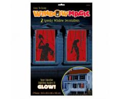 Amscan - Adesivi Da Finestra Sanguinari - Torture Per Halloween