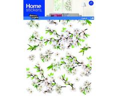 Unbekannt Finestra Sticker XXL Bianco Fiori di Ciliegio