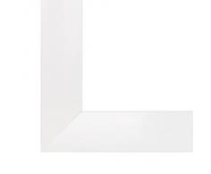 Cornice, Cornici dei quadri, portafoto OLIMP, 50x75 cm o 75x50 cm in BIANCO, vetro artificiale con l'antiriflesso cornice in MDF rivestiti di un foglio decorativo, 35 mm di larghezza