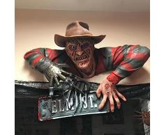Aibyks Decorazioni Da Giardino Di Zombi Di Halloween - Resina Della Statua Del Camminatore Sanguinante Spaventoso | Zombie Da Arrampicata Per Decorazione Esterna Di Halloween Per Prato Allaperto