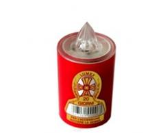 Cero votivo Machx Lumi a batteria 40 gg slim rosso