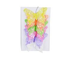 Decorazioni e Addobbi Pz 6 Farfalla 15 Cm Primavera/Pasqua