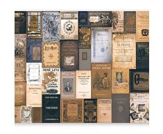 murando Carta da parati 400x280 cm Fotomurali in TNT Murale alla moda Decorazione da Muro XXL Poster Gigante Design Carta per pareti Vintage Retro Libro m-C-0242-a-c