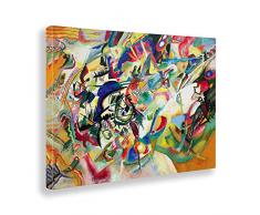 Giallobus - Quadro - Kandinsky - Composizione n. 7 - Stampa su Tela Canvas - Pronto da Appendere - Vari Formati - 100x70 cm