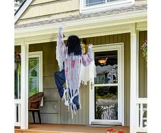 JOYIN zombie rampicante con macchie di sangue Decorazione spaventosa di Halloween per Fantasma Casa Puntelli Decorazioni Halloween interni ed esterni Prato Decorazione