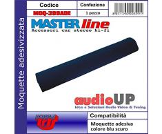 Moquette acustica adesiva per rivestimento box colore blu scuro. Dimensioni cm70x140