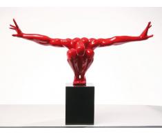 KARE 68235 - Statuetta di atleta, colore: Rosso