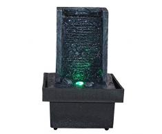 Zen Light, Fontana per interni con LED che cambiano colore, da parete