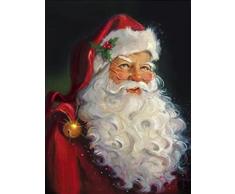 Aiishow Diamond Painting Natale Kit Completo, Babbo Natale Pittura Diamante Fai Da Te Pieno Di Drill, Ricamo Strass Punto Croce Art, arte Artigianato Per Casa Pareti Decorazione 30×40cm