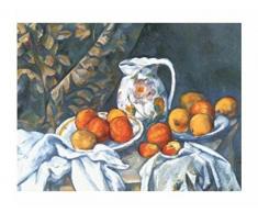 1art1 Paul Cézanne Poster Natura Morta Con Tenda, 1898/99 Stampa DArte 70x50 cm