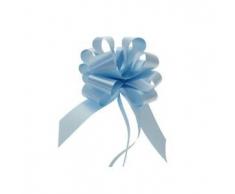 Star New Flower Spa Fiocco Rapido Azzurro Celeste 50 mm (50 Pezzi) Addobbi Decorazioni Nascita Bimbo