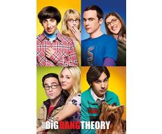 The Big Bang Theory – Mosaico – Poster cinema serie TV – dimensioni 61 x 91,5 cm + 1 confezione Tesa Powerstrips® – contenuto 20 pezzi