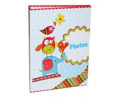 Idena Hofmann Album porta-foto con strisce promemoria, certificato FSC, 25,5 x 18,5 x 5,5 cm circa, soggetto piramdie di animali