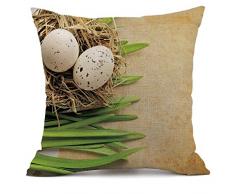 CLOOM-federe federe Cuscini, Cafe Casa Partito Divano Cuscino Home Decor Cuscino Copertura di Tiro Vacanza Cuscino Divano di Pasqua Bed Home Decorazione Festival Federa (D,1PC)