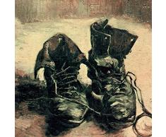 1art1 Vincent Van Gogh Poster Natura Morta, Paio di Scarpe 1886 Stampa dArte 70x70 cm