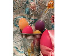 Buona Pasqua Candele a forma di uovo in due misure e colori a scelta idea regalo pasquale mamma nonna zia sorella amica o decorazione casa o tavola pasquale