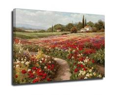 Claude Monet Pioppi Campi Paesaggio Pittura ad olio su tela Poster Stampa da parete per soggiorno Cuadros Unframe-style1 50 x 75 cm