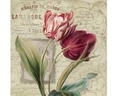 STAMPA-SU-TELA-INCORNICIATA-Robinson-Carol-Cm_21_X_21-Francese-Tulipani-I-Francese-antichi-Francia-Parigi-Tulipani-Quadro-su-tela-con-cornice-a-cassetta-americana-Canvas-incorniciato-allame