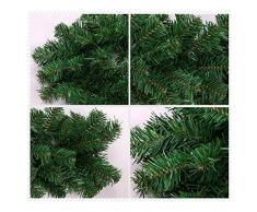 StageOnline 2.7M Ghirlanda di Natale Verde Decorazione Natale Corona Ghirlanda per Decorazione Feste e Compleanni